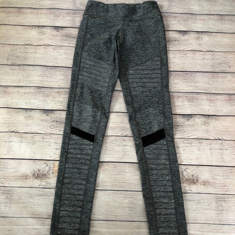 Electric Yoga Grey Moto Leggings Size SX